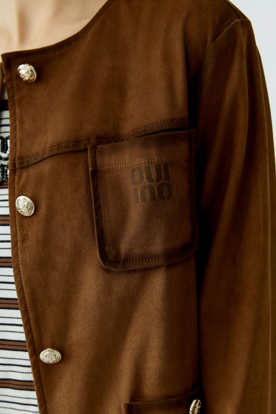 Qui Cropped Fudge Jacket