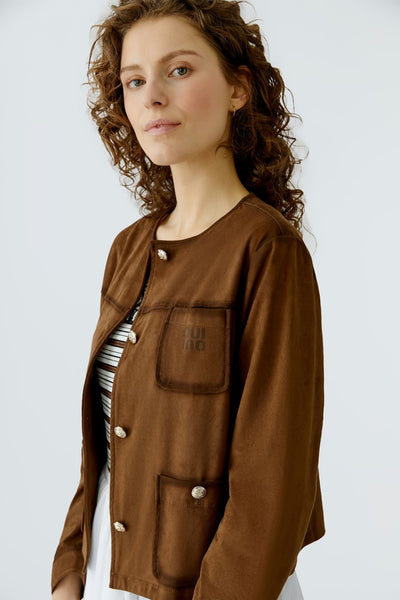 Qui Cropped Fudge Jacket