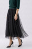 Oui Tulle Check Skirt