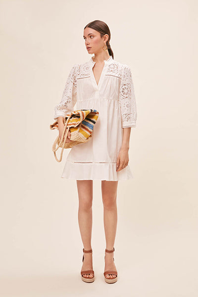 Suncoo Embroidered Mini Dress