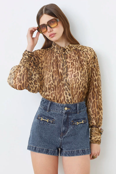 Suncoo Lux Leopard Blouse