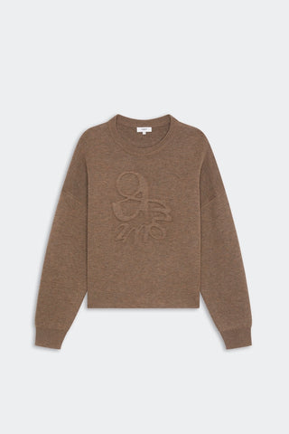 Suncoo Provo Amour Embroided Chestnut Jumper