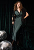 Oui Carab Satin Green Dress