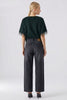 Oui Fringe T-Shirt Top In Green