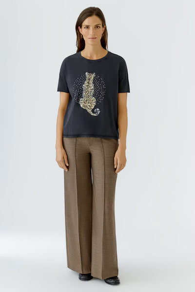 Oui Sequin Tiger Top