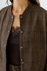Oui Brown Check Jacket