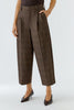 Oui Brown Check Trouser