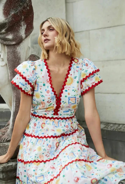 Fee G Lyra Rick Rack Dress
