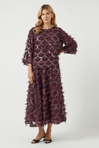YAS Yaspazilla Blouse Burgundy