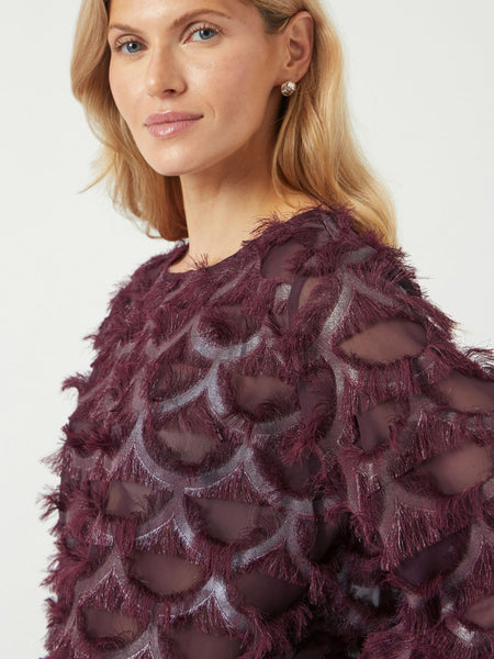 YAS Yaspazilla Blouse Burgundy