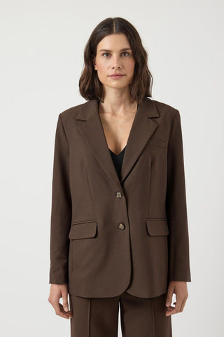 YAS Yasreemaj Chocolate Brown Blazer
