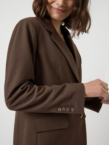 YAS Yasreemaj Chocolate Brown Blazer