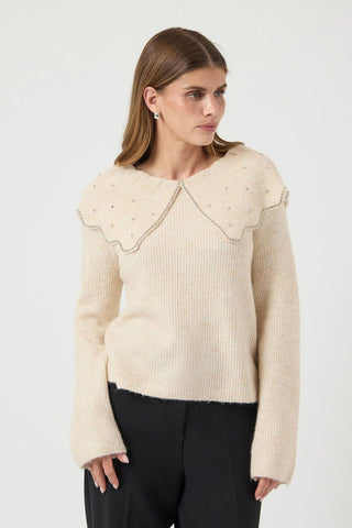 YAS Yascharma Knitted Pullover Studded