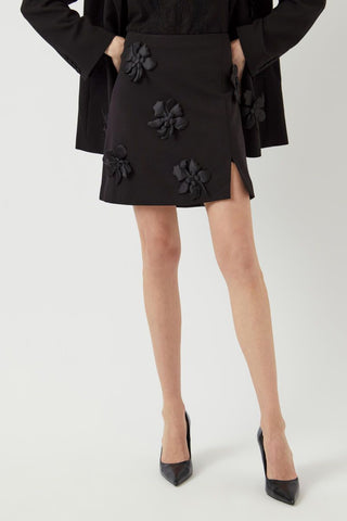 YAS Yasflisra Flower Mini Skirt