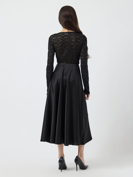 YAS Yaspella Midi Skirt Black