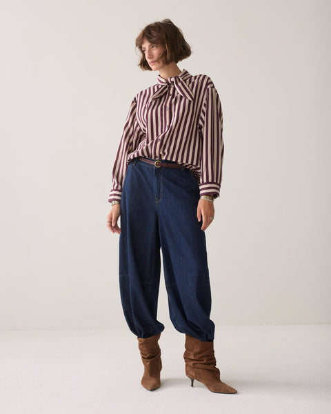 Summum Two Tone Striped Blouse