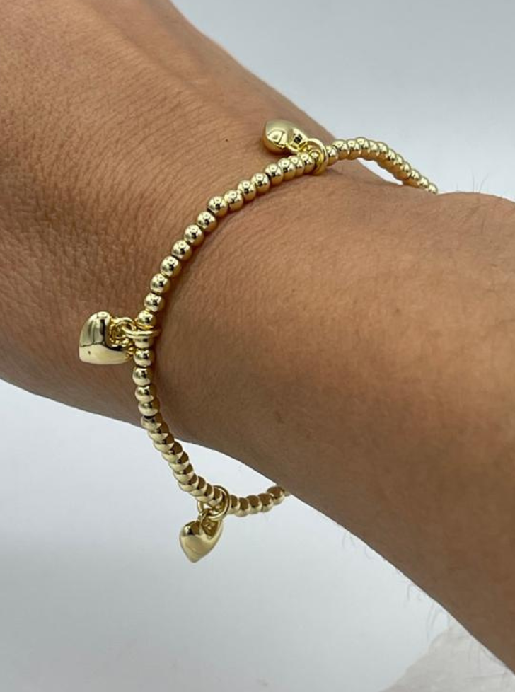 Olia Jewellery Trixabelle Heart Bracelet - Gold Plated
