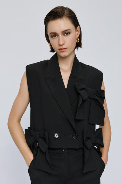 Access Spell Sleeveless Jacket With Bows