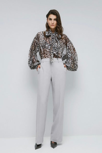 Access Leopard Sheer Blouse