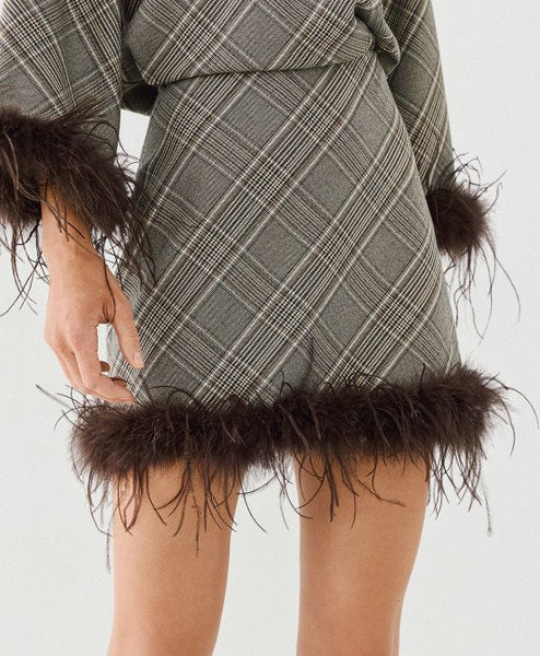 Access Mini Plaid Skirt