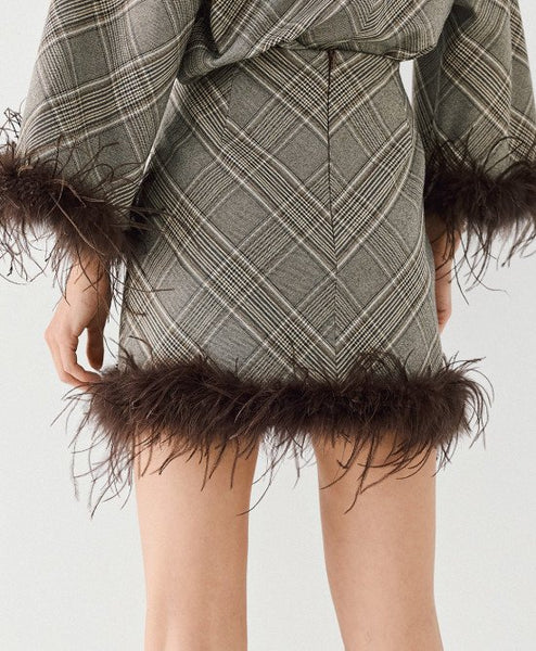 Access Mini Plaid Skirt
