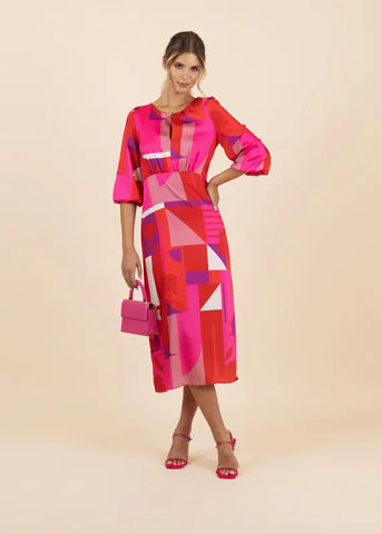 FEE G Esme abstract print dress