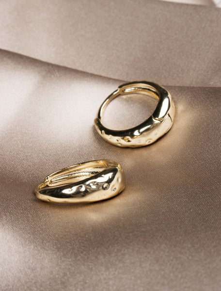 Olia Jewellery Small Amy Hoops - Gold Plated