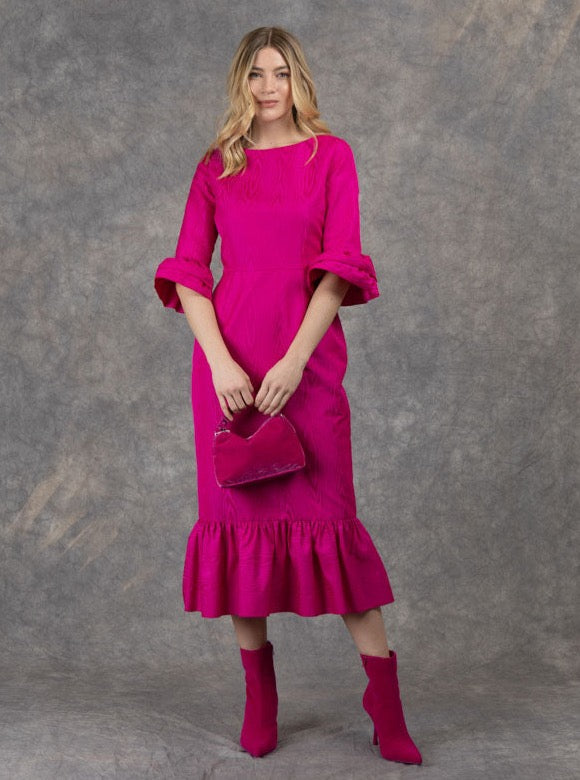 fee g midi pink dress