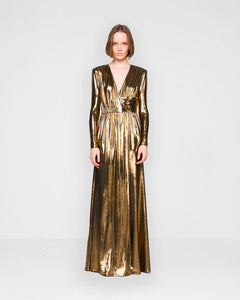 Silvian Heach Gold Long Dress