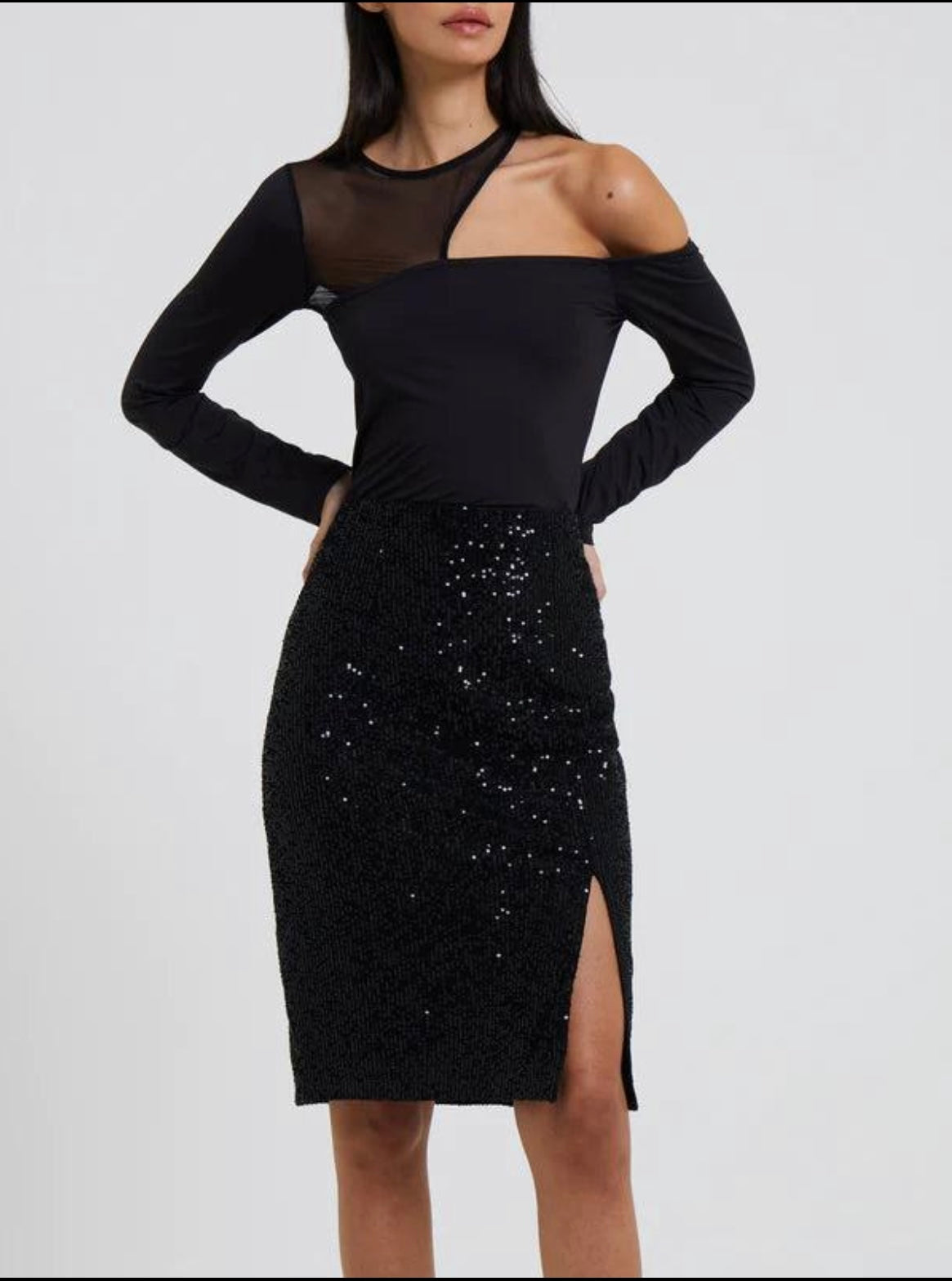 French Connection Sequin Skirt