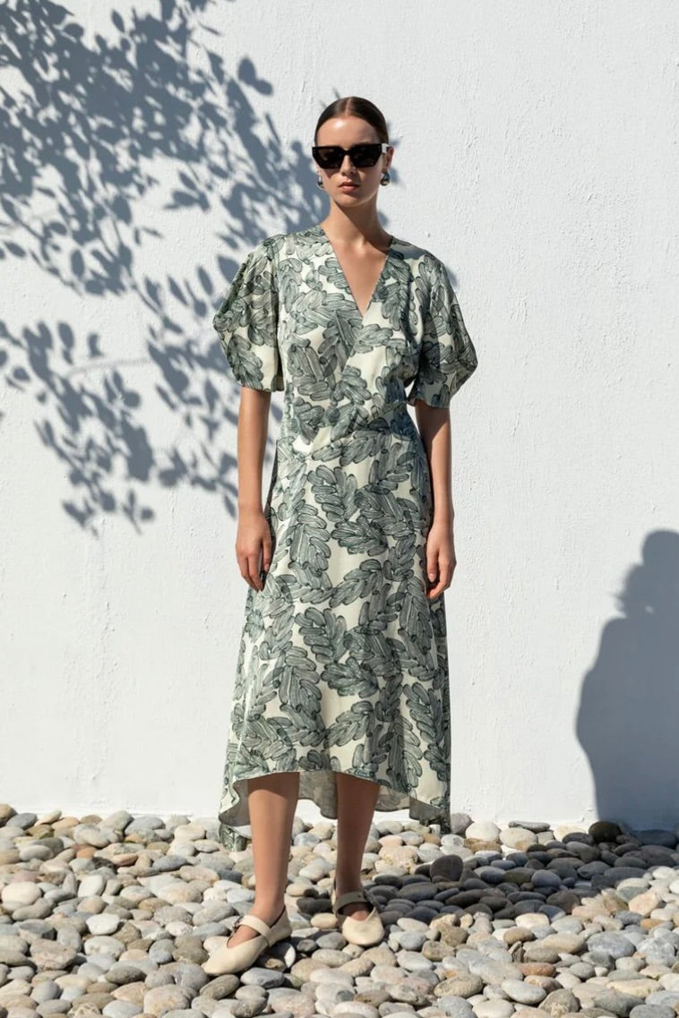 Kameya - DOUBLE BREASTED PATTERNED DRESS