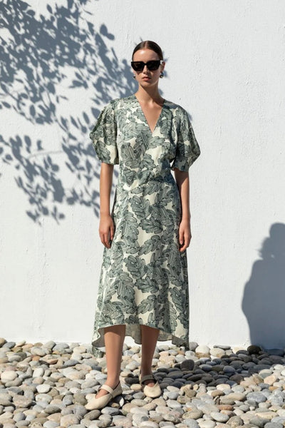 Kameya - DOUBLE BREASTED PATTERNED DRESS