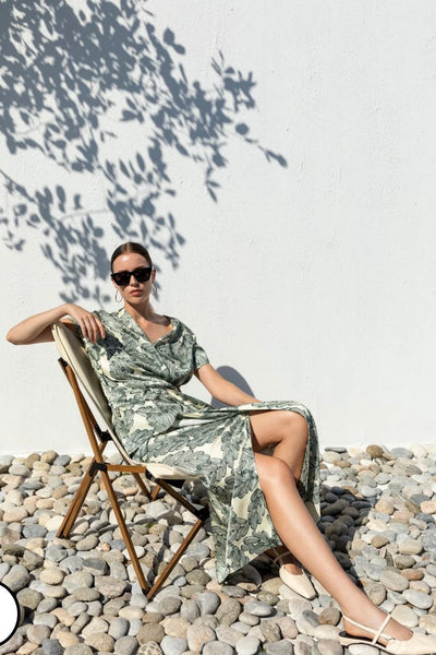 Kameya - DOUBLE BREASTED PATTERNED DRESS