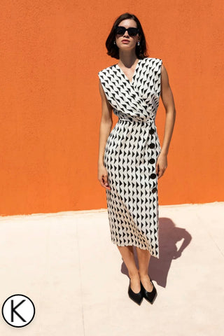 Kameya - GEOMETRIC PATTERNED DRESS