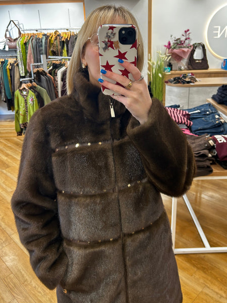 Lola Casedemont Brown Detail Coat