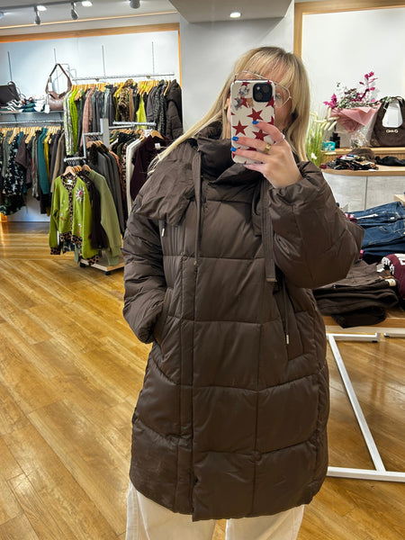 Guess Marika Cosy Puffer Brown