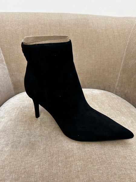 Guess Skinny Heel Black Ankle Suede Boot