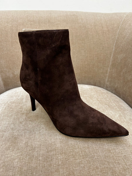Guess Skinny Heel Brown Ankle Suede Boot