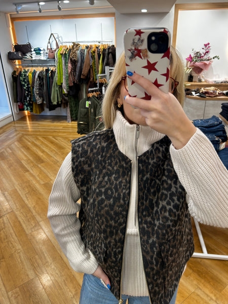 Mos Mosh Elise Leopard Gilet