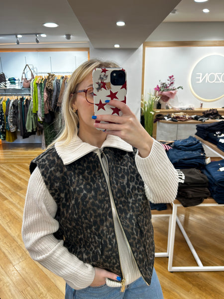 Mos Mosh Elise Leopard Gilet