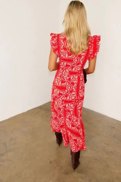 Never Fully Dressed Red Bandana Remi Dress