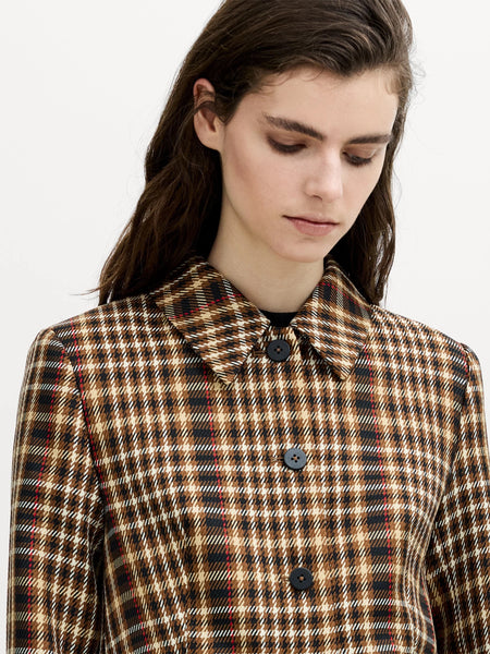 French Connection Tasha Brown Checked Blazer