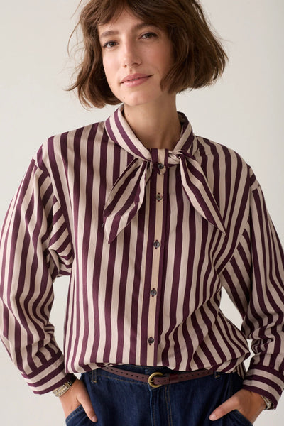 Summum Two Tone Striped Blouse