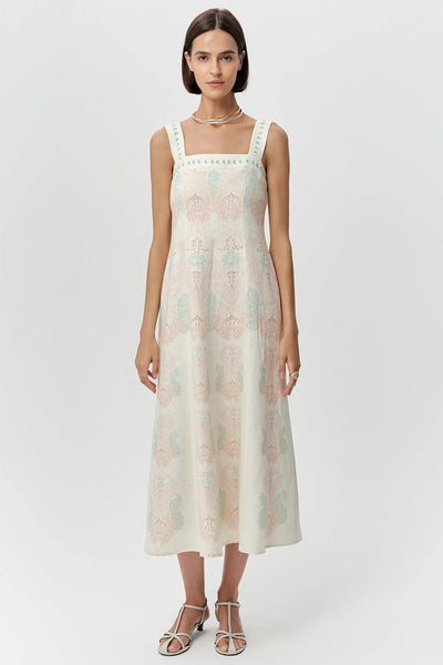 Exquise Linen Midi Dress