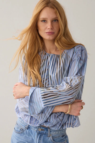 SUMMUM PLEATED TOP WITH PRINT