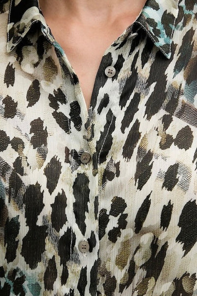 GUESS LEOPARD SHIRT