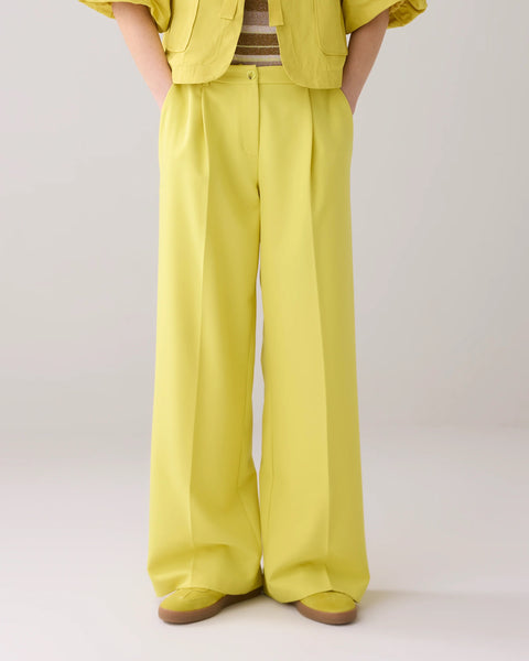 Summum - TROUSERS WITH PLEATED WAISTBAND