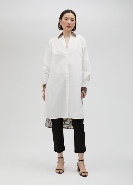 Lola Casademunt - LONG SHIRT WITH TIGER PRINT