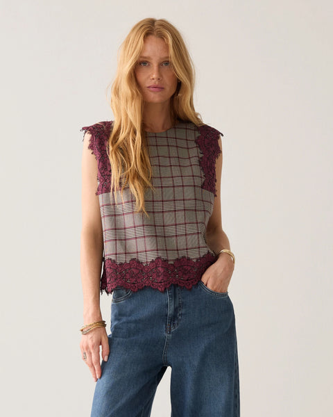 Summum Plaid Top