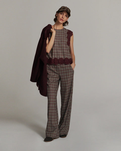 Summum Plaid Top